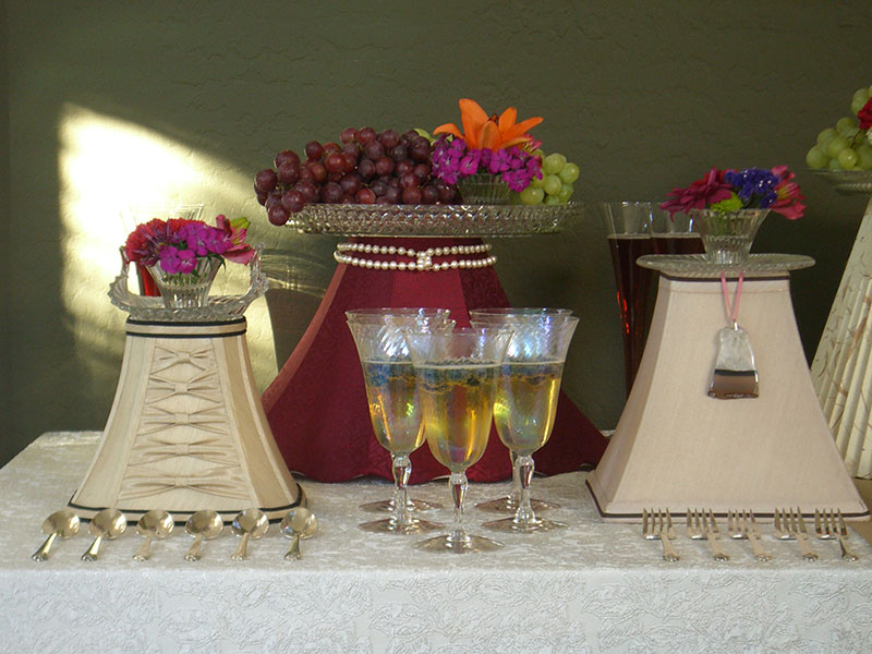 Table Centerpiece with many collectable items