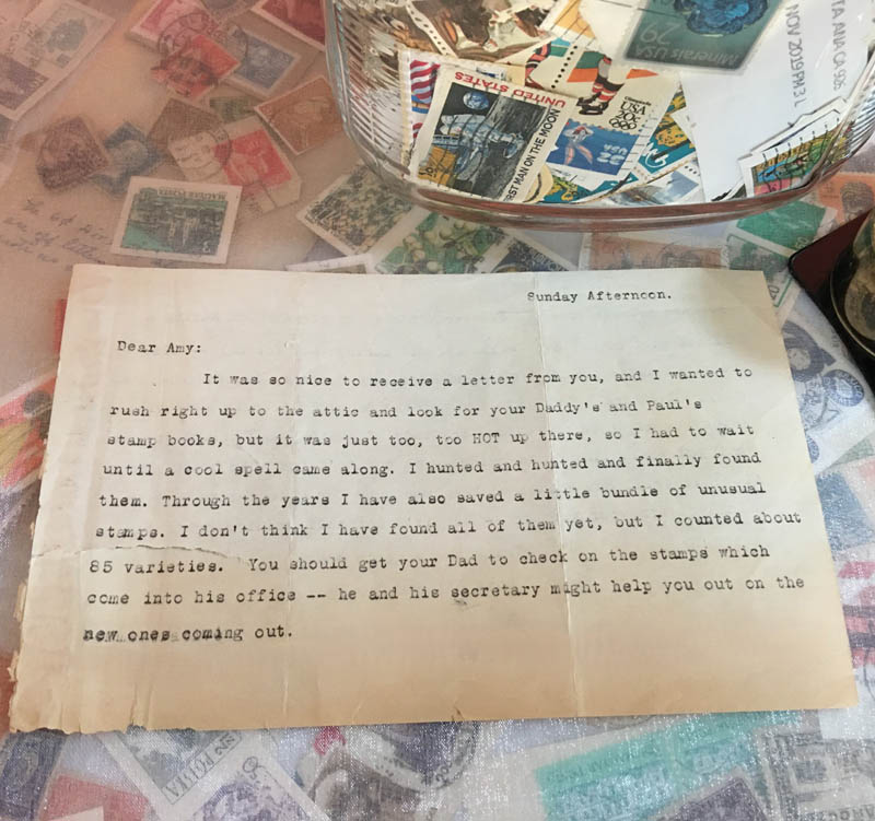 Table Centerpiece with many collectable items